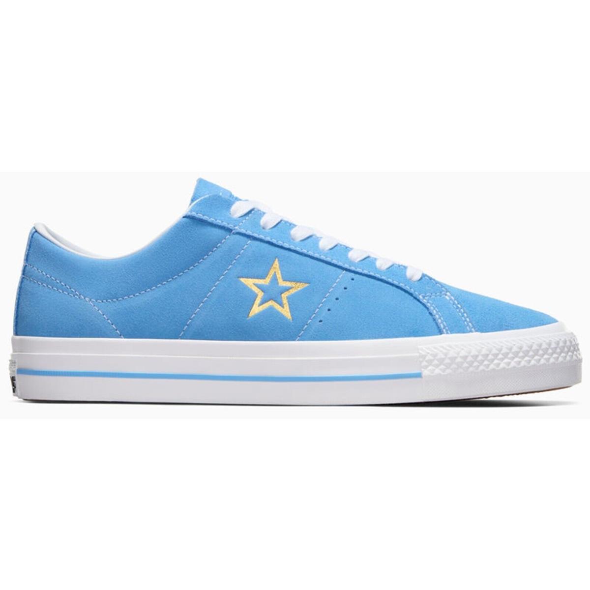 Converse Men`s One Star Pro Suede Skate Shoes Sneakers Memory Foam Insole Blue