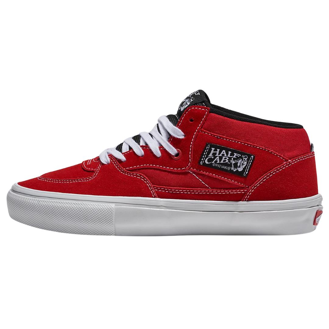 Size 10.5 Vans Skate Half Cab Red / White Skate Shoes - Red