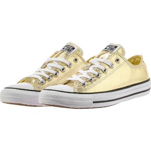 Mens 12 Converse Ctas Low Metallic Gold Canvas 153181F - Metallic Gold