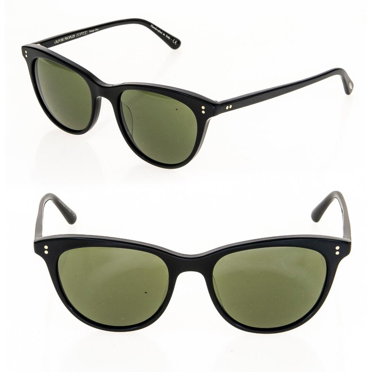 Oliver Peoples 5276 Jardinette Sun OV5276S Black Green Cat Eye Retro Sunglasses