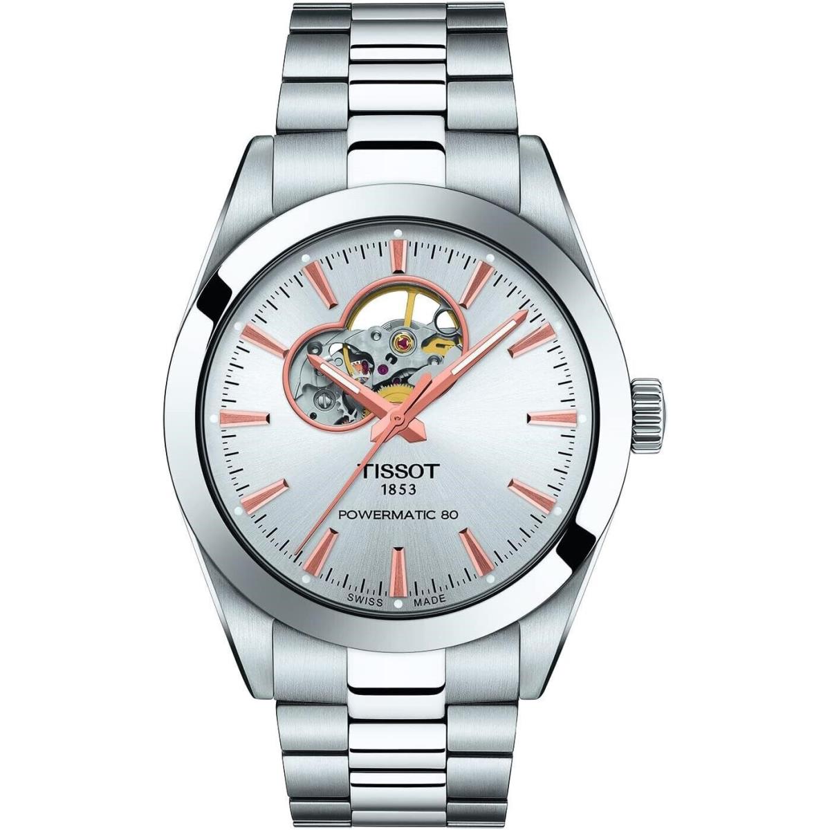 Tissot Gentleman Powermatic 80 Open Heart T127.407.11.031.01 Stainless Watch