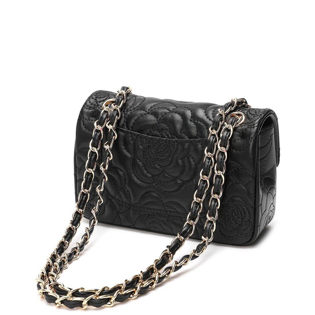 Louis Vuitton Tiffany Fred Paris Quilted Leather Crossbody Women`s Black