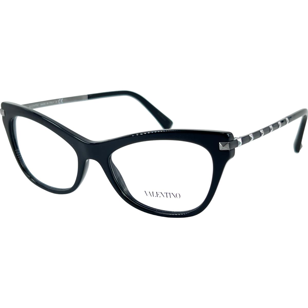 Valentino VA3041 Women`s Plastic Eyeglass Frame 5001 Black 52-17 Italy W/case