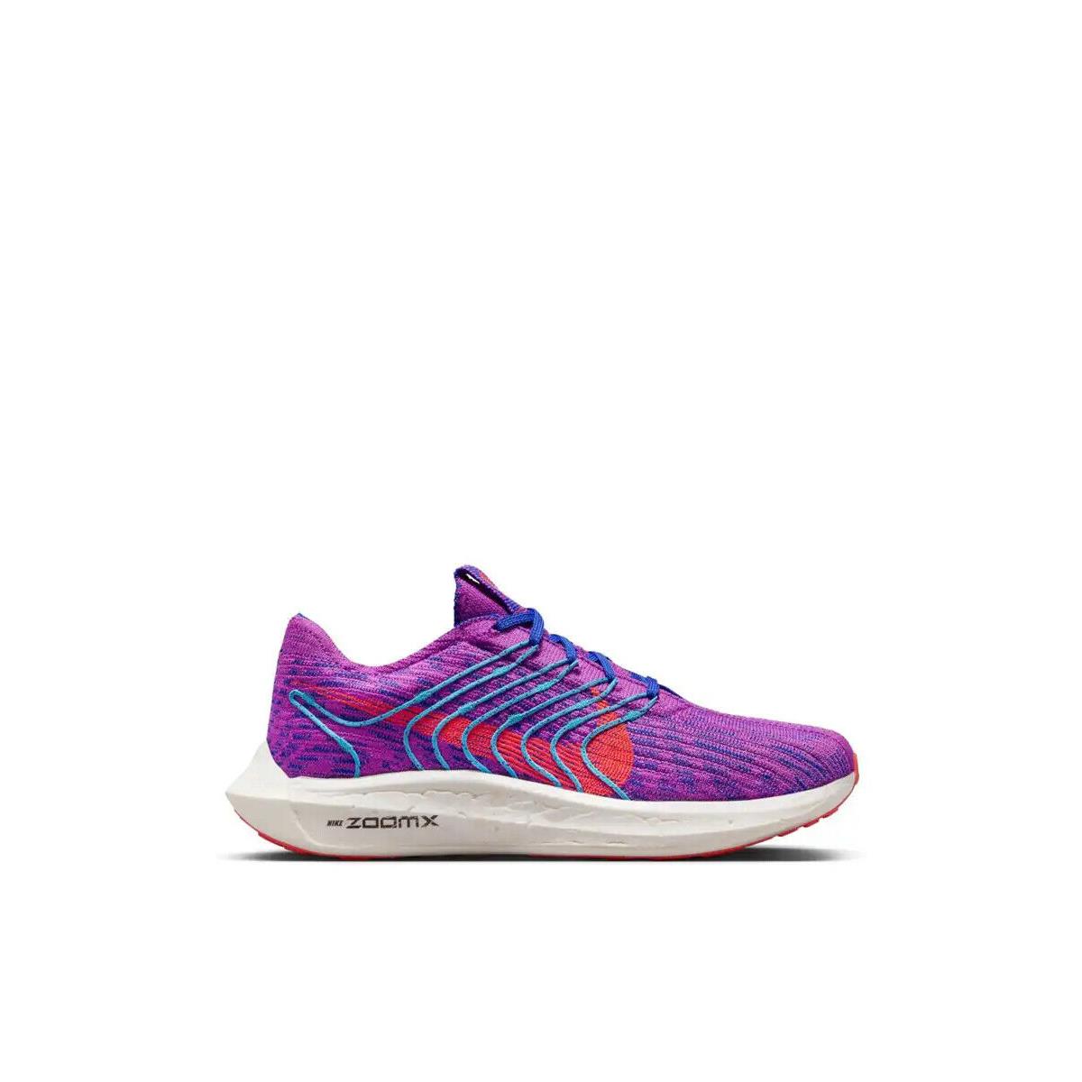 Nike Pegasus Turbo Next Nature DM3414-500 Men`s Fuchsia Blue Running Shoes FOH28 - Fuchsia Blue Bright Crimson