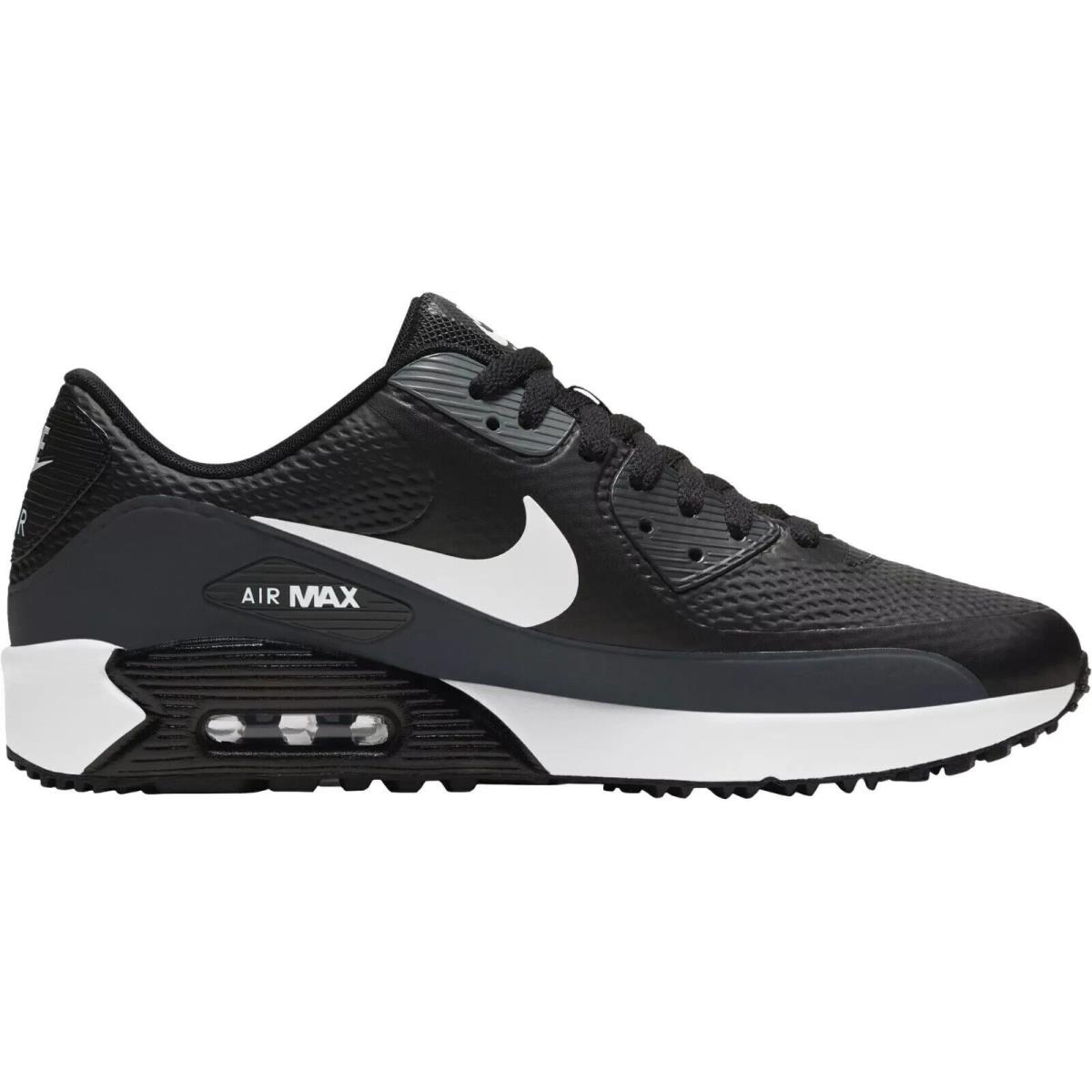 Golf Nike Air Max 90 G Men`s Shoes All Colors US Szs 7-13 Black/Anthracite/Cool Grey/White