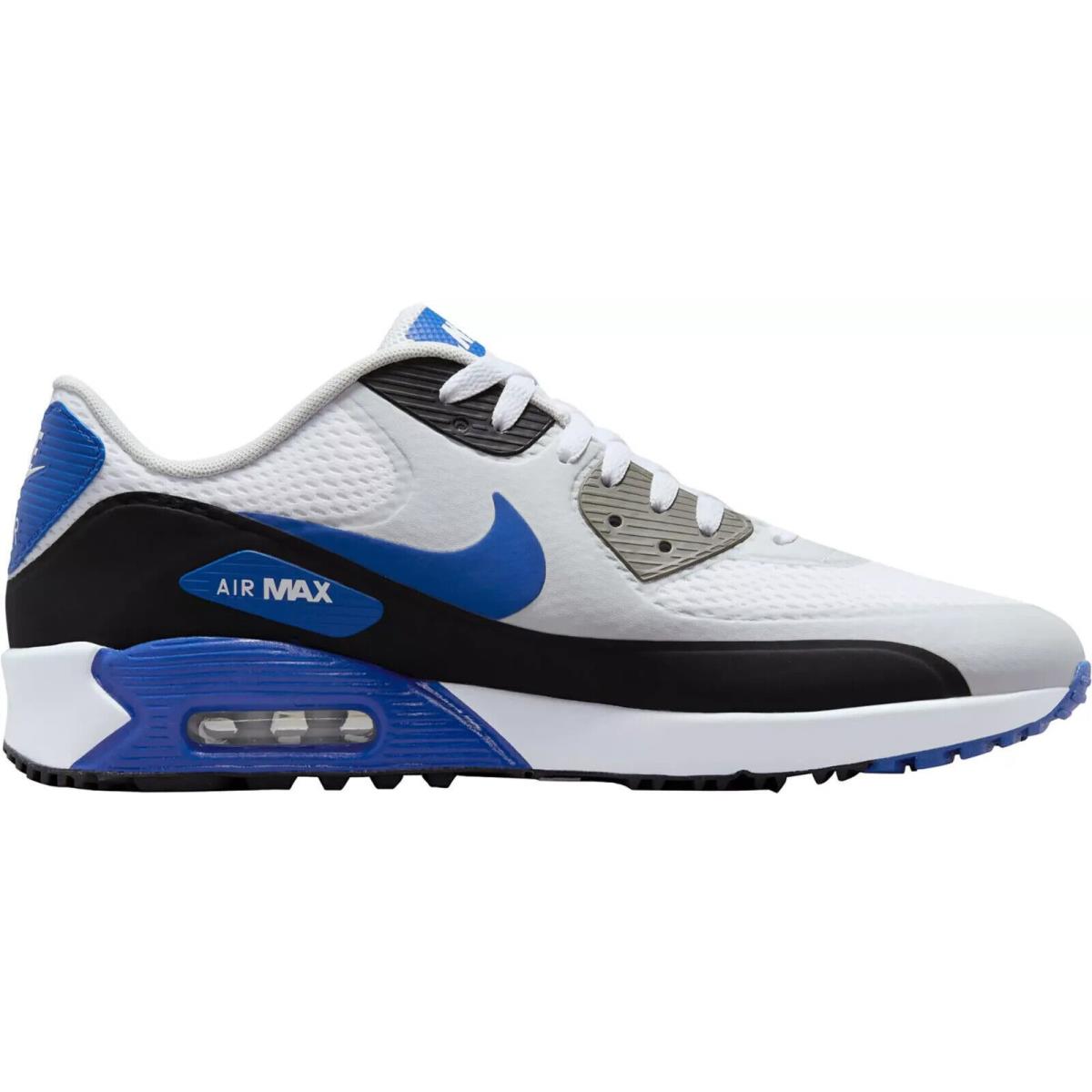Golf Nike Air Max 90 G Men`s Shoes All Colors US Szs 7-13 White/Black/Photon Dust/Game Royal