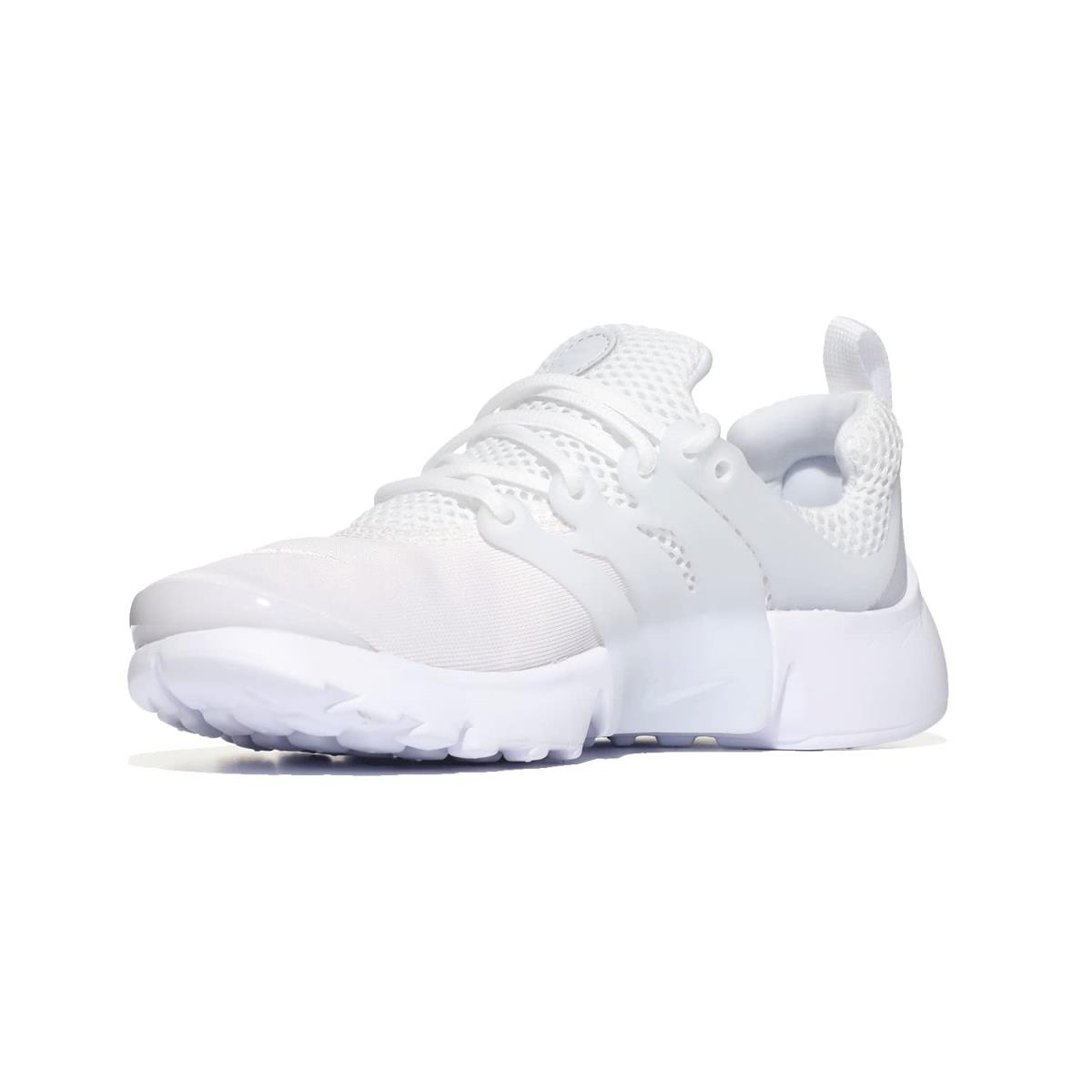 Boy`s Sneakers Athletic Shoes Nike Kids Presto Little Kid White/White/White/Pure Platinum