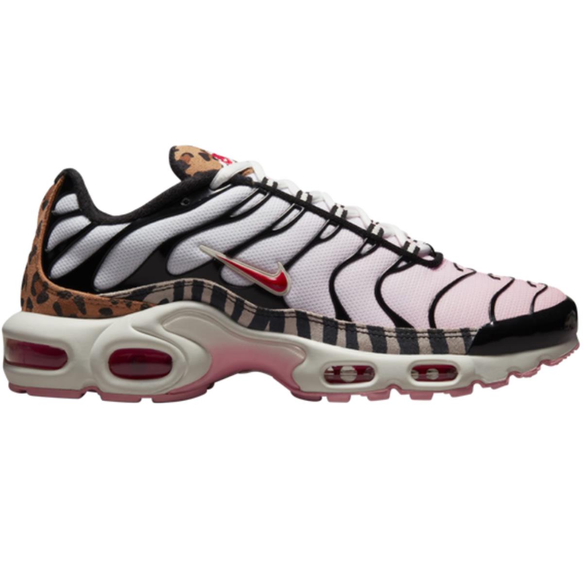 Nike Air Max Plus Women`s Casual Shoes All Colors US Sizes 6-11 Medium Soft Pink/Black/Summit White/University Red