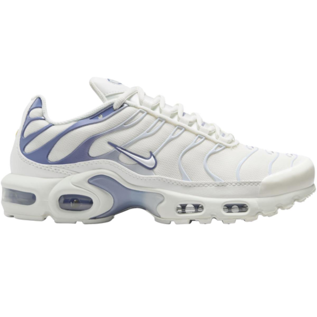 Nike Air Max Plus Women`s Casual Shoes All Colors US Sizes 6-11 Summit White/Light Armory Blue/Football Grey/Ashen