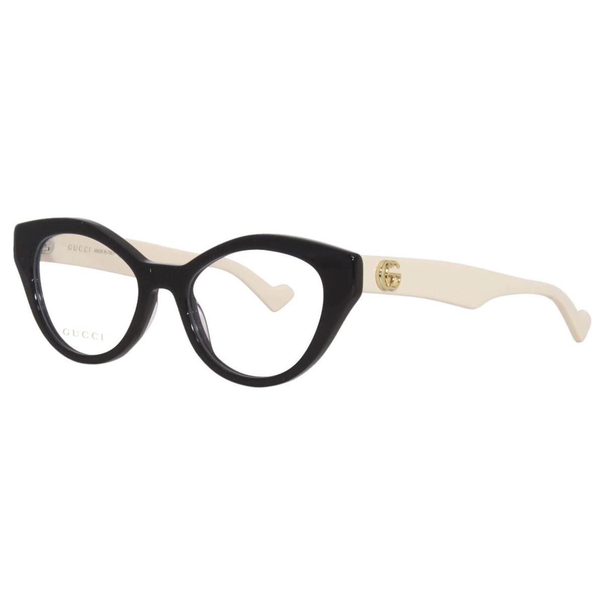 Gucci GG0959O 002 Women`s Black White Frame Clear Frame Eyeglasses 51mm