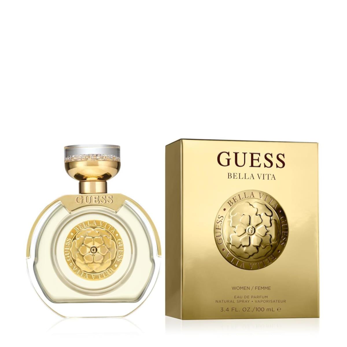 Guess Bella Vita Eau de Parfum Perfume Spray For Men Women Unisex I GUESS Bella Vita Eau de Parfum Perfume 3.4 Fl. Oz.