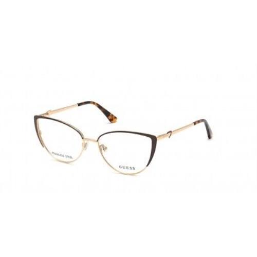 Guess GU2813-049-56 Gold Brown Eyeglasses