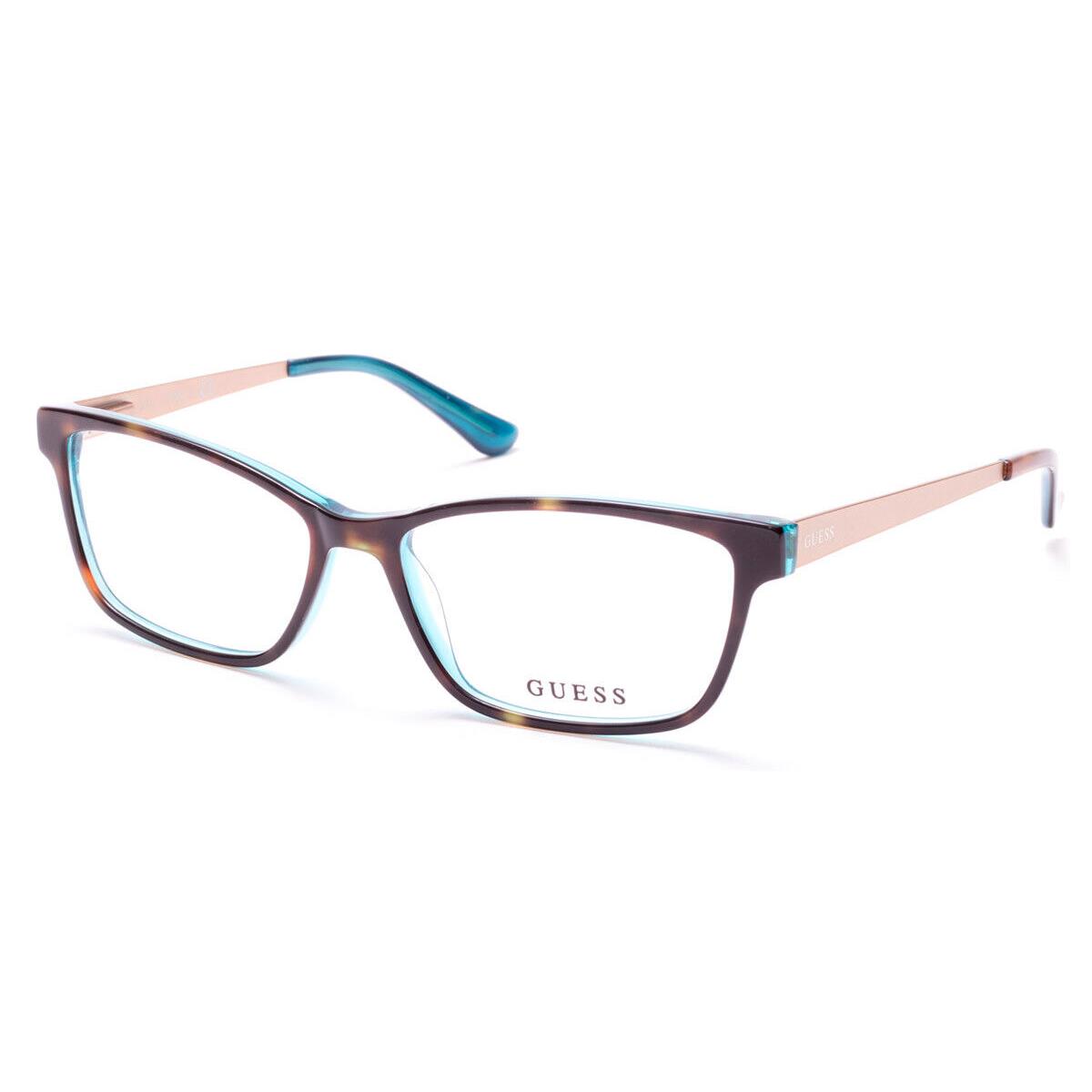 Guess GU2538 Eyeglasses Women Havana Other Rectangle 53mm