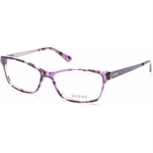 Guess GU2538-083-53 083 Violet Eyeglasses