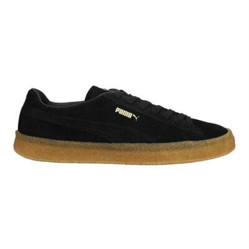 Puma Suede Crepe Lace Up Mens Black Sneakers Casual Shoes 380707-02