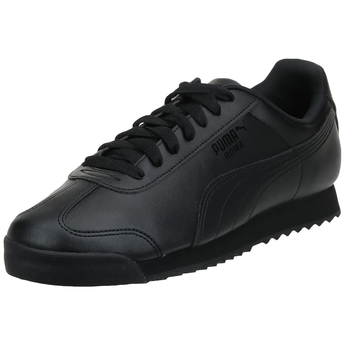 Puma Mens Roma Basic Sneakers Shoes Casual - Black Black/Black