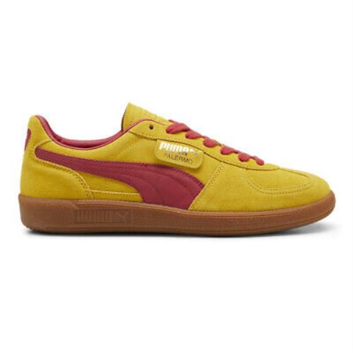 Puma Palermo Lace Up Mens Yellow Sneakers Casual Shoes 39646301 - Yellow