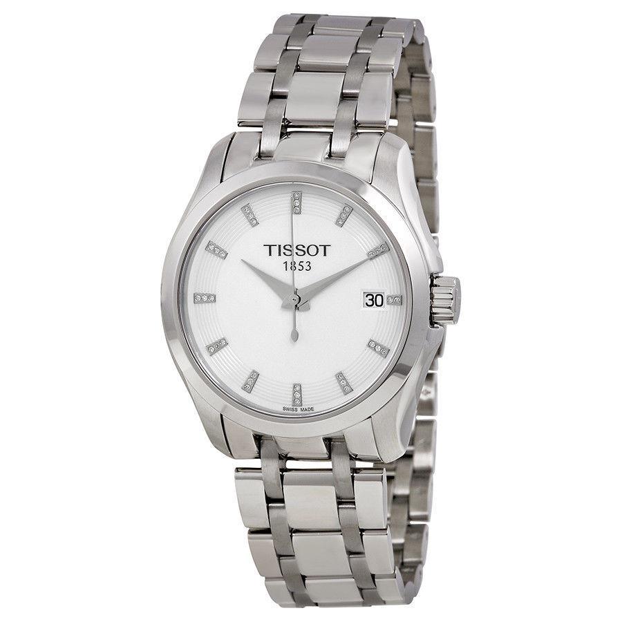T0352101101600 Tissot Couturier Silver Dial Stainless Steel Ladies Watch - Silver Dial