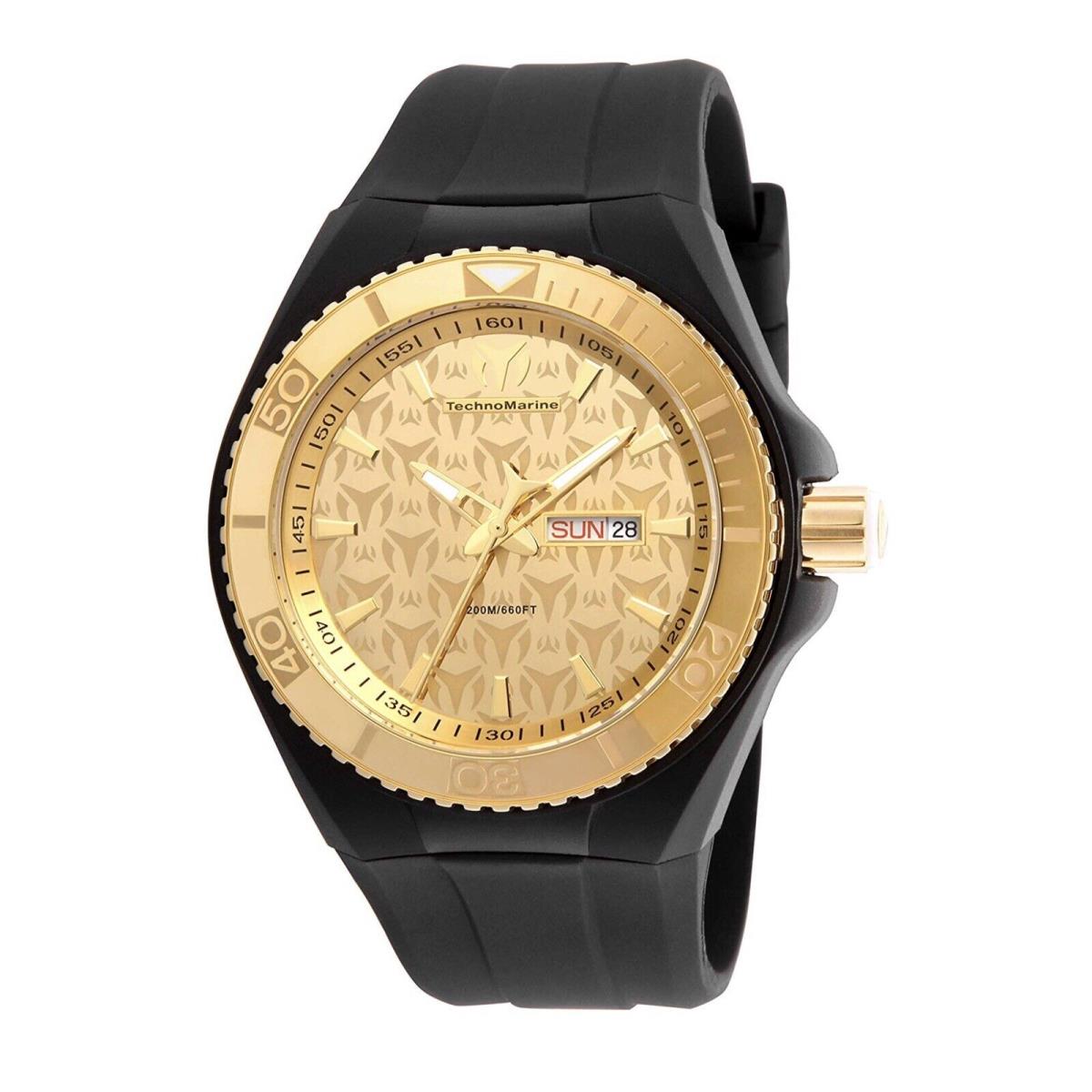 Technomarine TM-115064 Monogram Gold Gold 3 Straps 46mm Watch