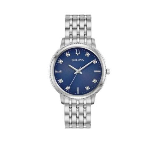 Bulova Women`s Classic 32mm Quartz Diamond Watch 96P206