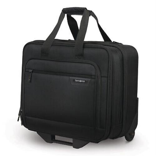 Samsonite Rolling Business Case Fits Devices Up to 15.6 Polyester 16.54 x 8 x 9.06 Bl