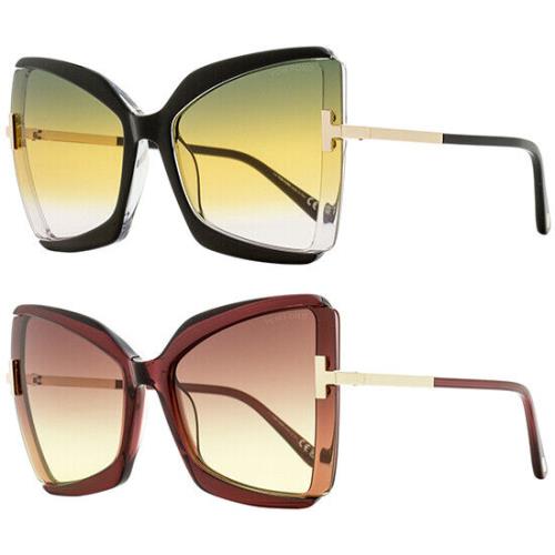 Tom Ford Gia Women`s Oversized Butterfly Sunglasses - FT0766 - Italy