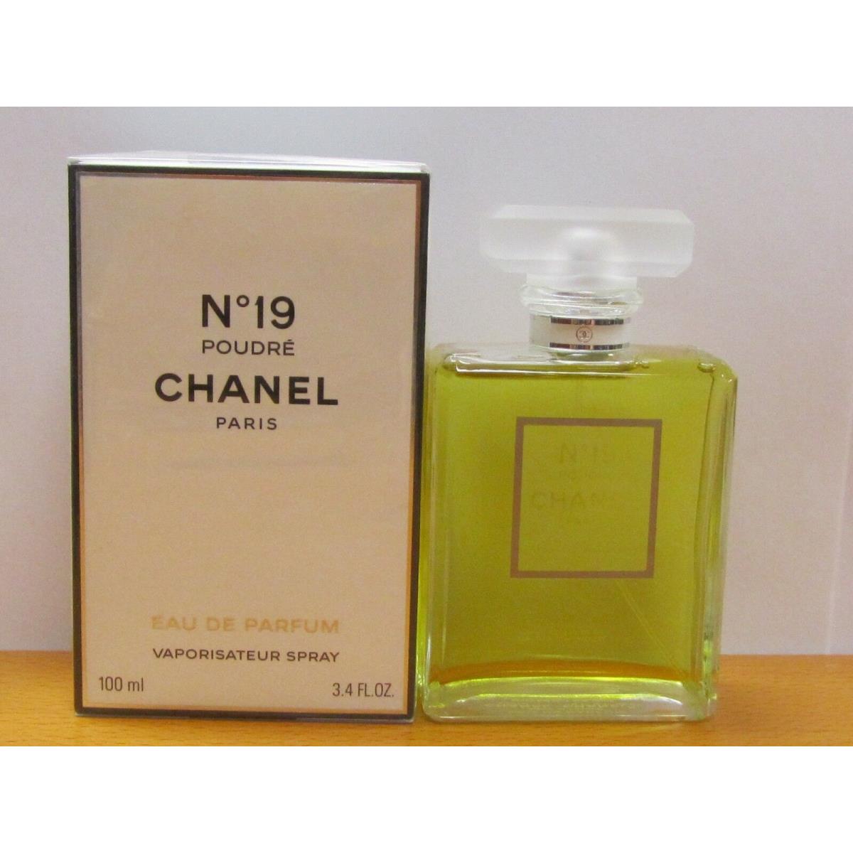 Chanel No. 19 Poudre By Chanel Women 3.4oz/ 100 ml Eau De Parfum Spray Seal