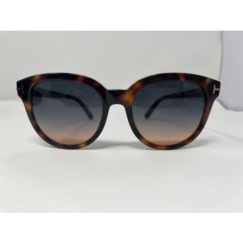 Tom Ford Olivia Round 54mm Havana Sunglasses Retail