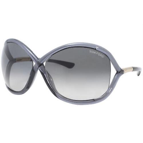 Tom Ford Women`s Whitney TF-9 TF9 FT9 0B5 Dark Grey Wrap Fashion Sunglasses 64mm