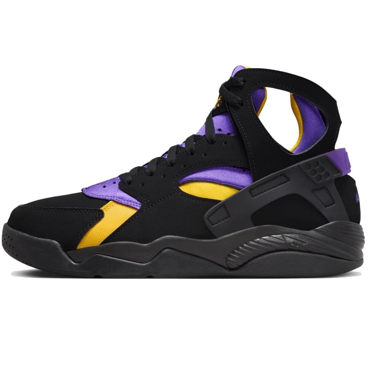 Size 8.5 - Nike Men`s Air Flight Huarache `lakers Away` Shoes FD0188-001 - Black