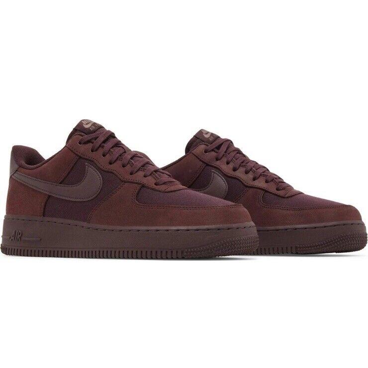 Nike Air Force 1 `07 LX Burgundy Crush Bordeaux Crush FB8876 600 Size 9.5 - Burgundy Crush / Bordeaux Crush