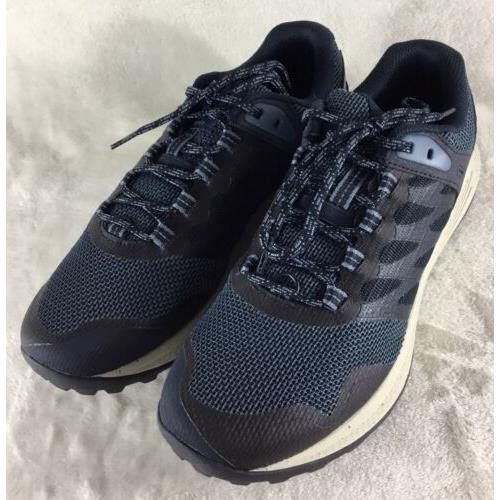 Merrell Nova 3 Trail Running Shoes Men`s 9.5 Navy Sneakers Vibram Soles J037153