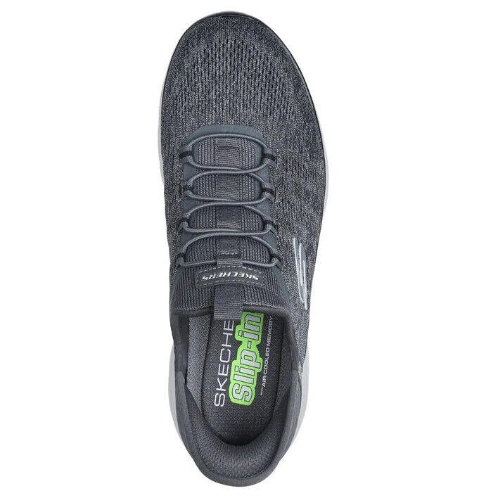 Skechers Slip Ins Shoes Men`s Charcoal Slip On Comfort Casual Memory Foam 232469