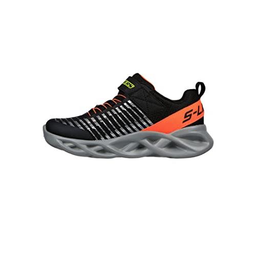 Skechers Boy`s Twisty Brights-novlo Sneaker Black/Orange