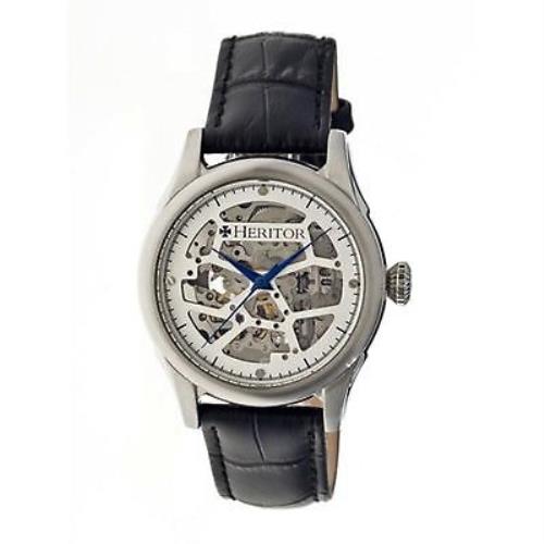 Heritor HR1901 Men Automatic Nicollier Collection Leather Classy Dress Watch