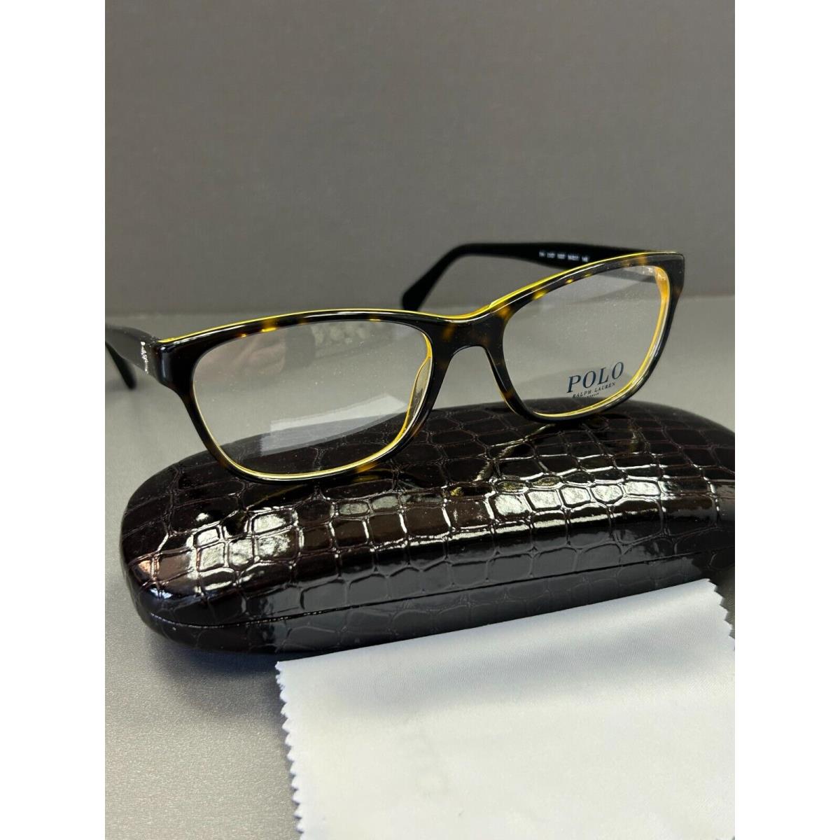 Polo Ralph Lauren PH 2127 5337 Dark Havana Yellow Eyeglasses Men Lady 54-17-145