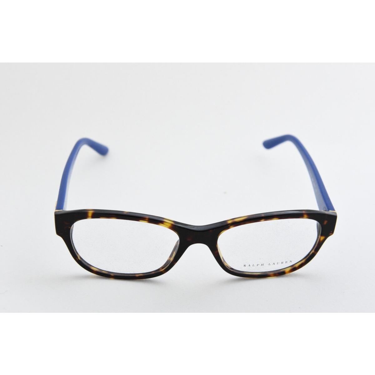 Ralph Lauren RL 6148 Full Rim Acetate Eyeglass Frames Shiny Dark Havana Blue