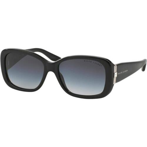 Ralph Lauren Women`s Rl8127b Rectangular Sunglasses Black/grey Gradient