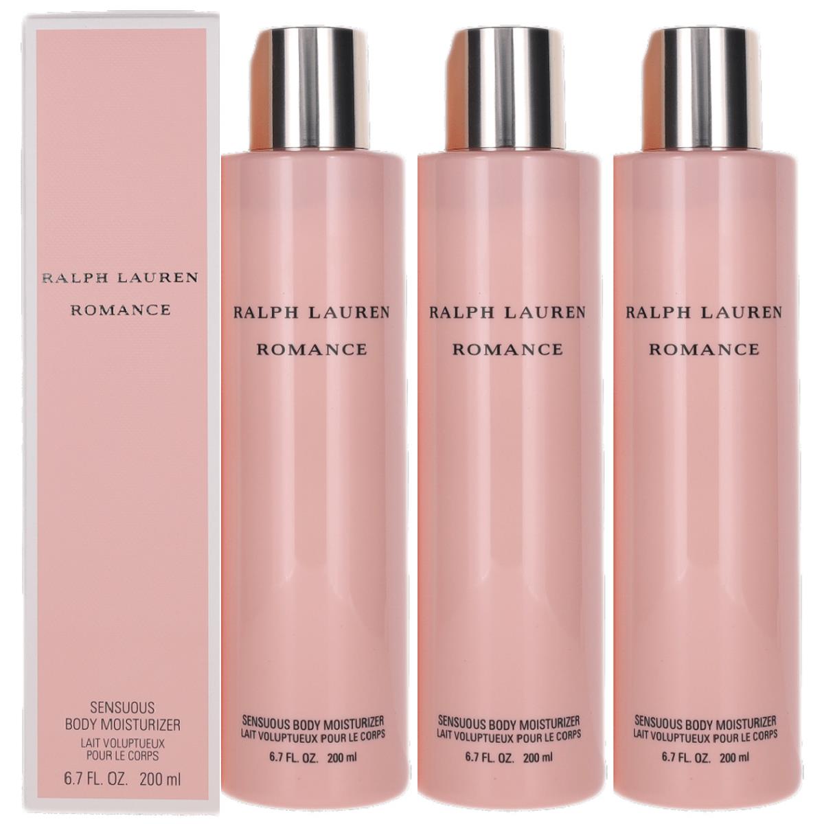 Romance By Ralph Lauren Women Combo Pack: Body Moisturizer 3x6.7oz Bottles