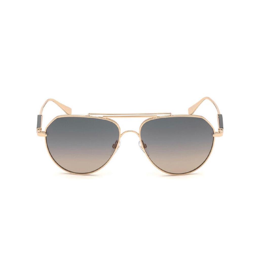 Tom Ford Andes 61mm Pilot Sunglasses Shiny Deep Gold / Smoke Tags - Frame: Gold, Lens: Gold