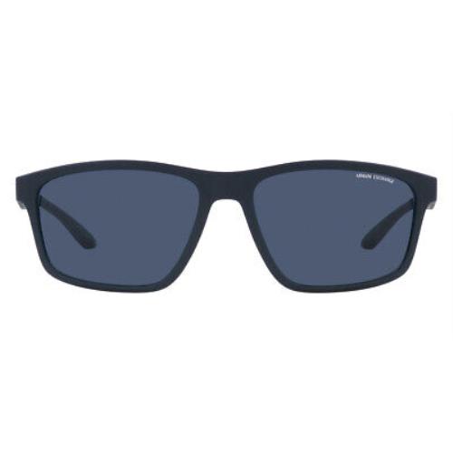 Armani Exchange AX4122S Sunglasses Matte Blue Dark Blue 59