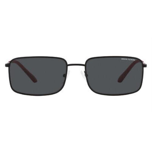 Armani Exchange AX2044S Sunglasses Matte Black Dark Gray 58