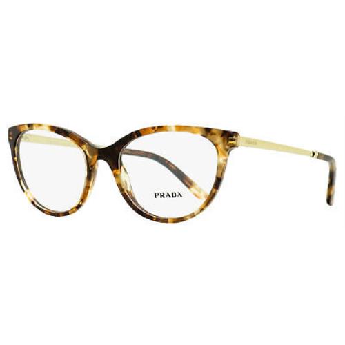 Prada Cat Eye Eyeglasses Vpr 17W 07R-1O1 Caramel Tortoise 53mm