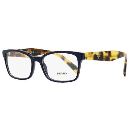 Prada Rectangular Eyeglasses Vpr 18T VIB-1O1 Blue/tortoise 53mm