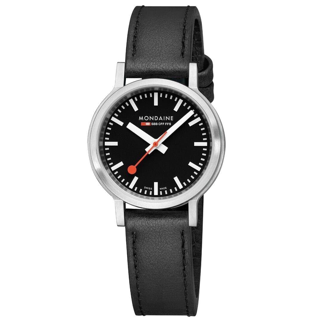 Mondaine Stop2Go MST.34020.LBV Steel 34 mm Black Dial Quartz Women`s Watch