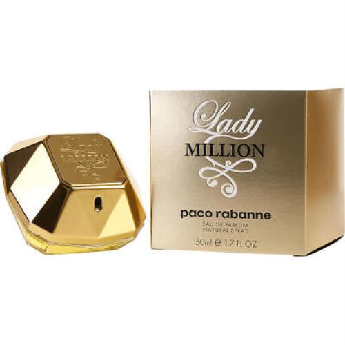 Paco Rabanne Lady Million by Paco Rabanne Women - Eau DE Parfum Spray 1.7 OZ