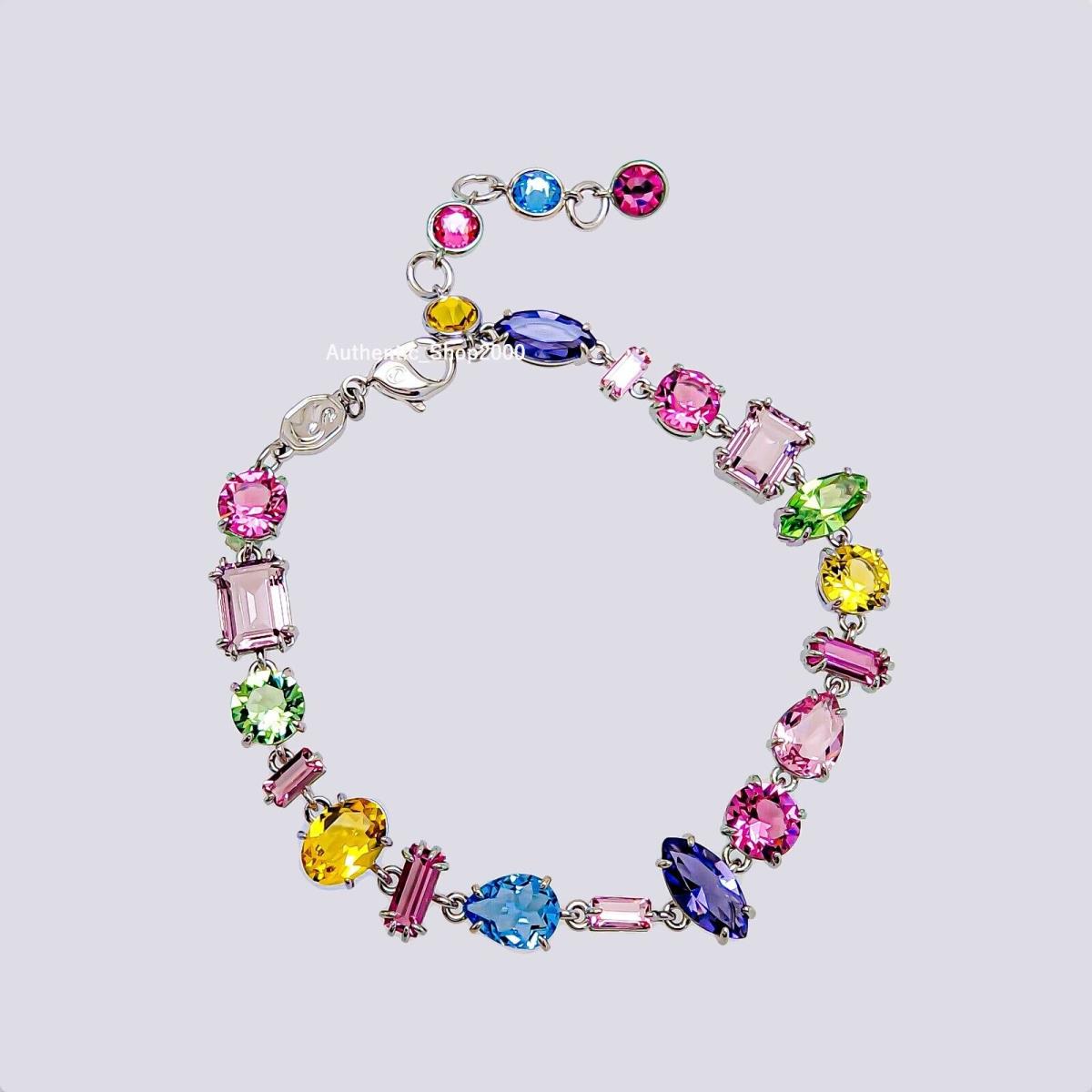 Swarovski Rhodium Mixed Shapes Gema Crystal Bracelet 5656427