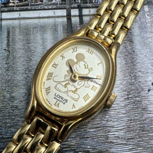 Vintage Tiny Lorus Gold-tone Mickey Mouse Watch For Women No Tags