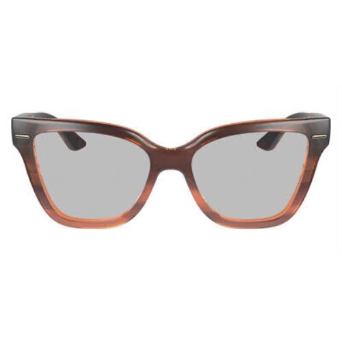 Calvin Klein Cko Eyeglasses Women Striped Brown 54mm