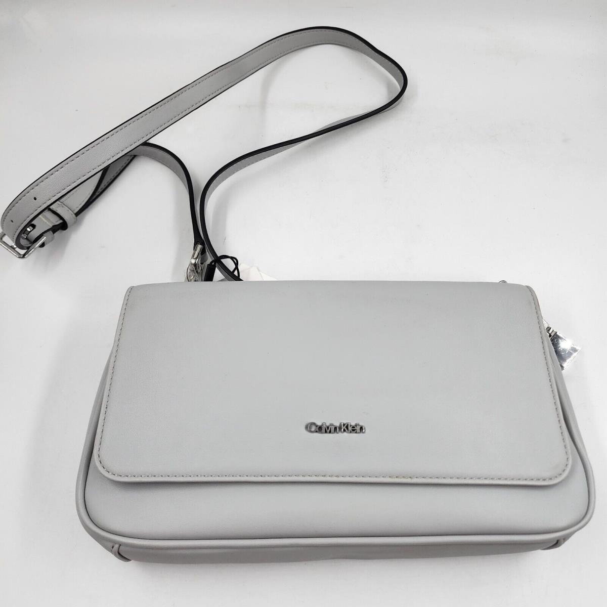 Calvin Klein Modern Essentials Shoulder Bag Womens One Size Grey Top Zip Closure